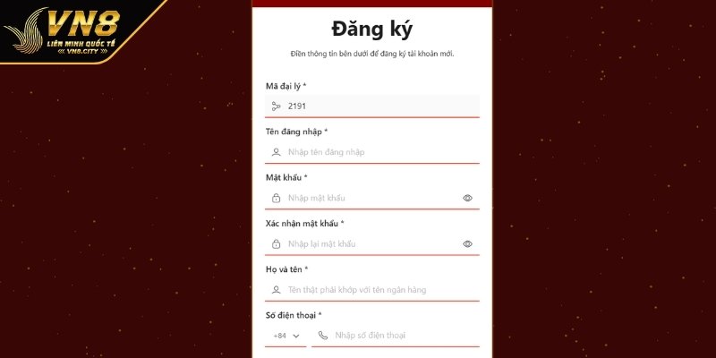 Làm sao để đăng ký tại trang chủ